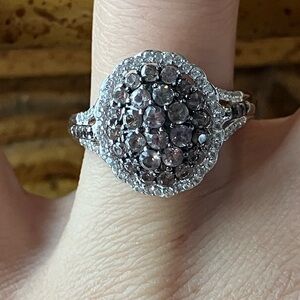 Color Changing Garnet Sterling Silver Ring Size 8